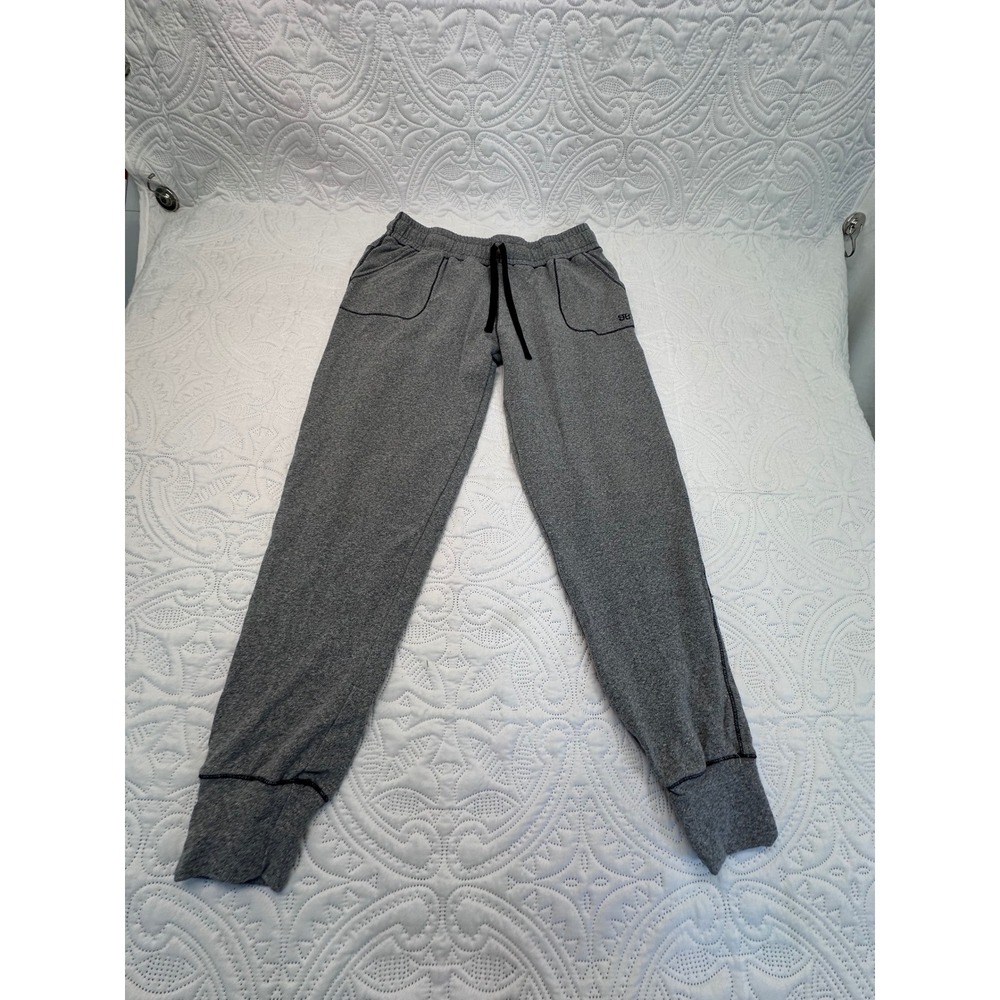 Albion Fit Jetsetter Joggers Heather Gray Drawstring Tapered Sweatpants Medium